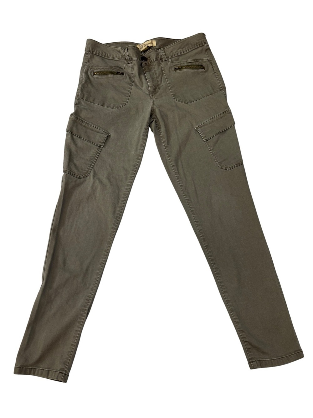 Democracy Jeans, Olive Army Green, Utility Denim, Skinny, Size 12